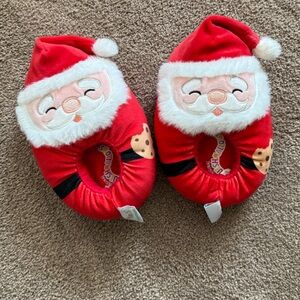 Squishmallows Santa Claus Slippers - Red and White